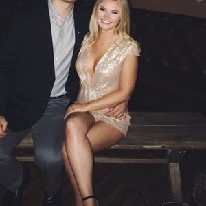 Sequined Deep V Tobi Romper